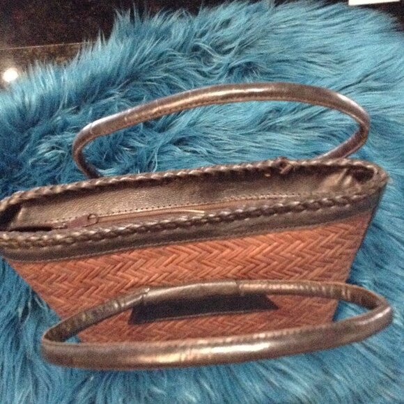 VINTAGE Leather and Straw Satchel, Hippie Chic, Retro, Y2K, 1980/1990's, Quality - Picture 4 of 7